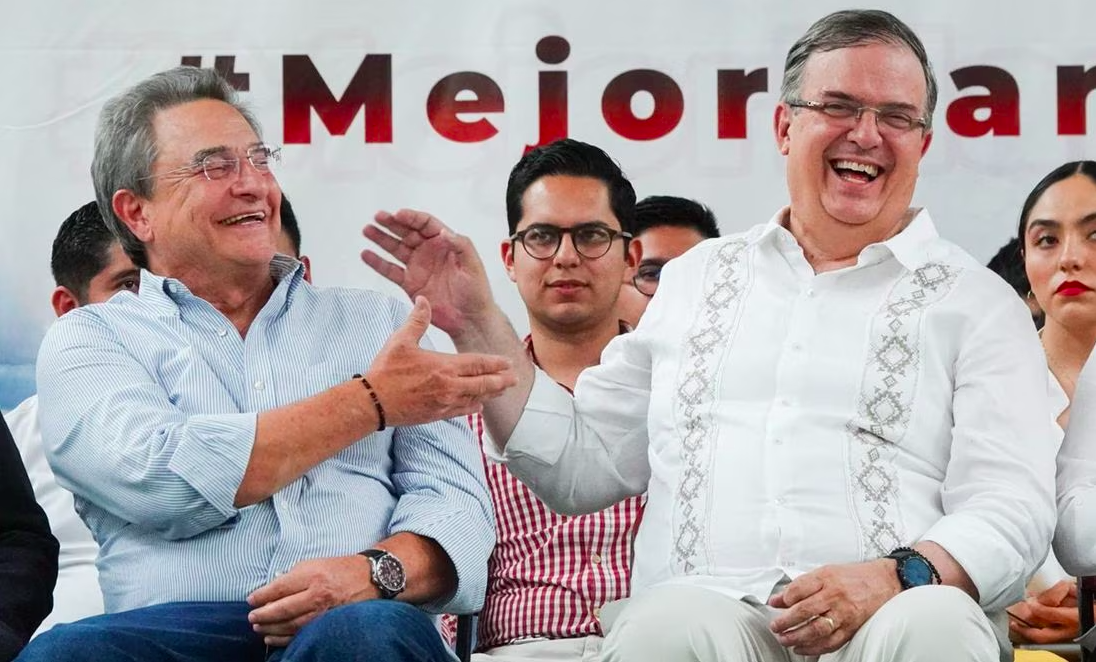 Ebrard hace gira junto a hermano de AMLO, Pío López Obrador