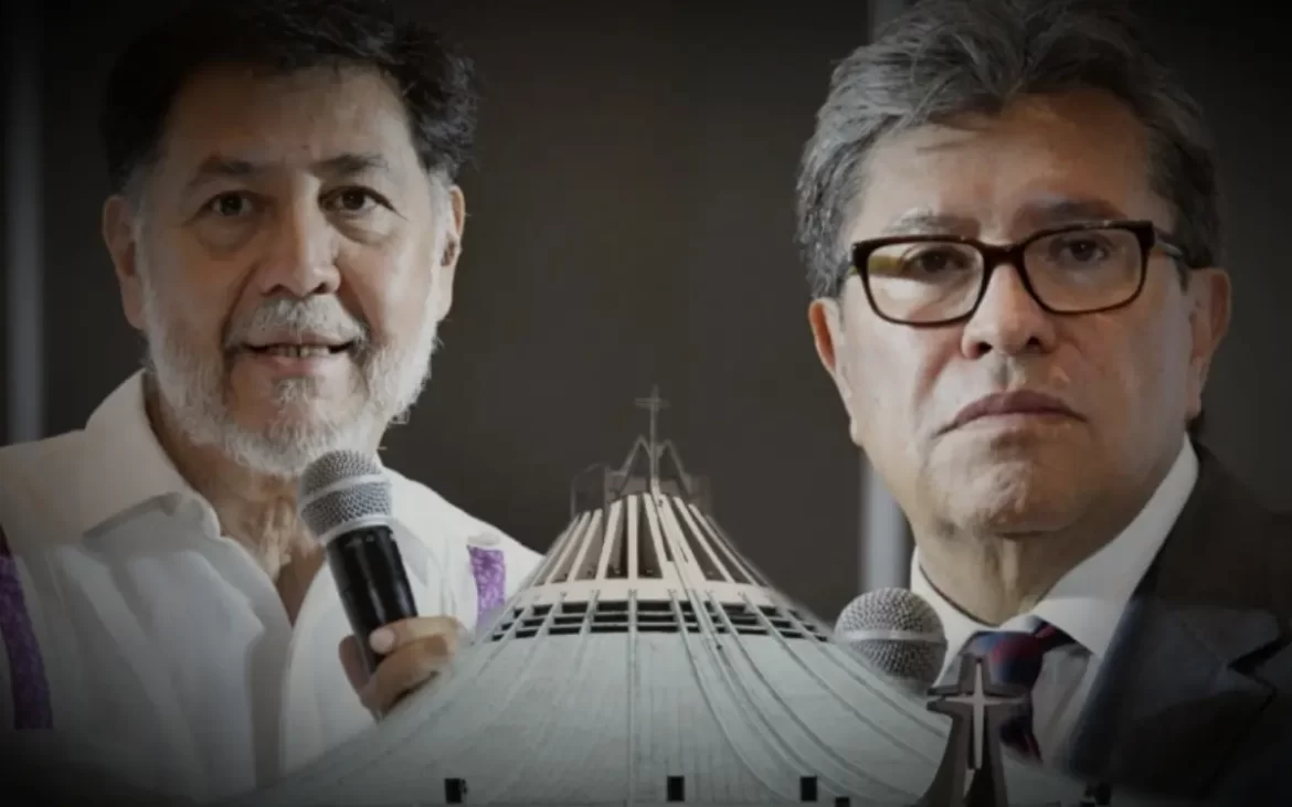 Fernández Noroña critica a Monreal por asistir a Basílica de Guadalupe