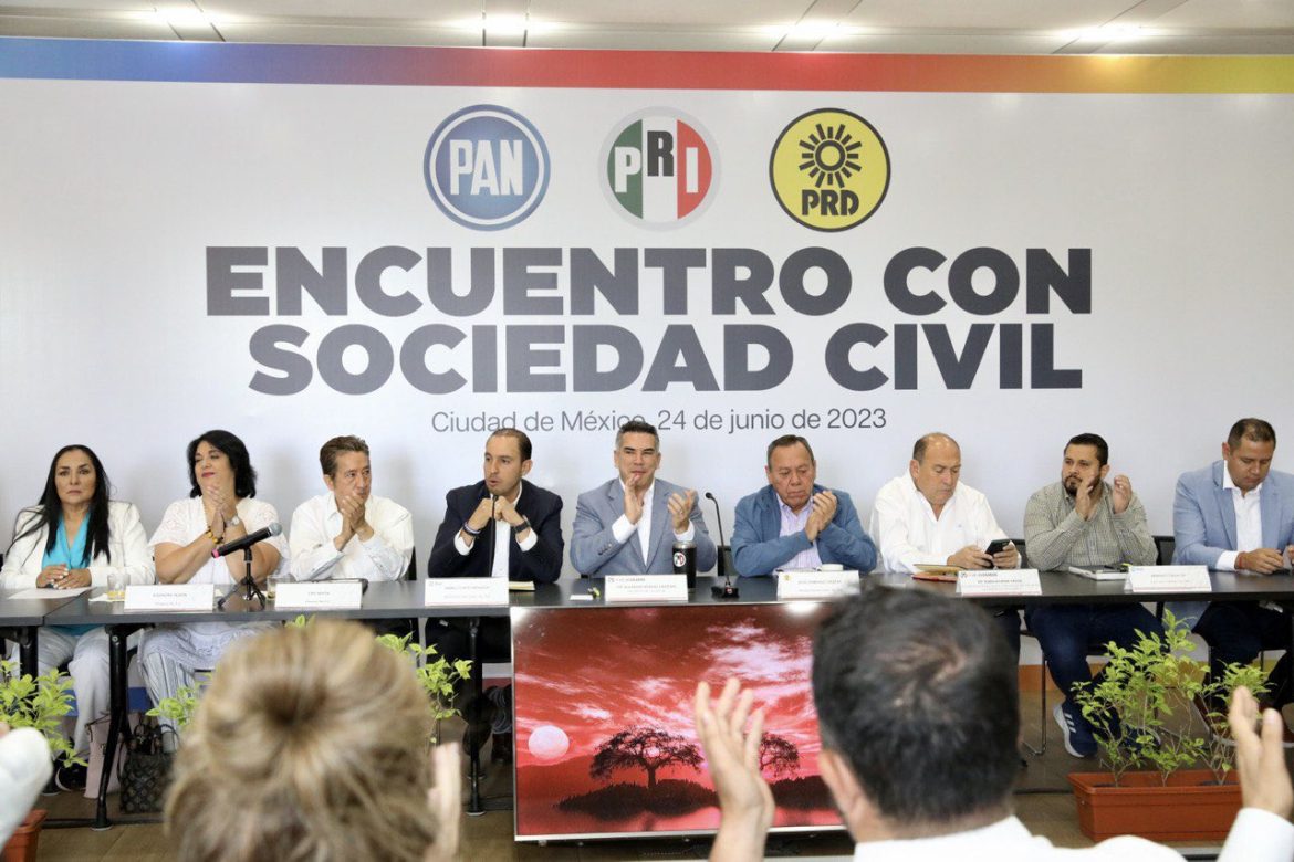 PAN, PRI y PRD aprueban método para elegir a su candidato presidencial